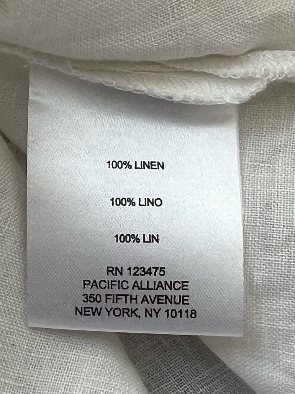 Ellen Tracy White 100 Linen Lace Up V Neck Collared Blouse Top Womens Size Small - Picture 5 of 11